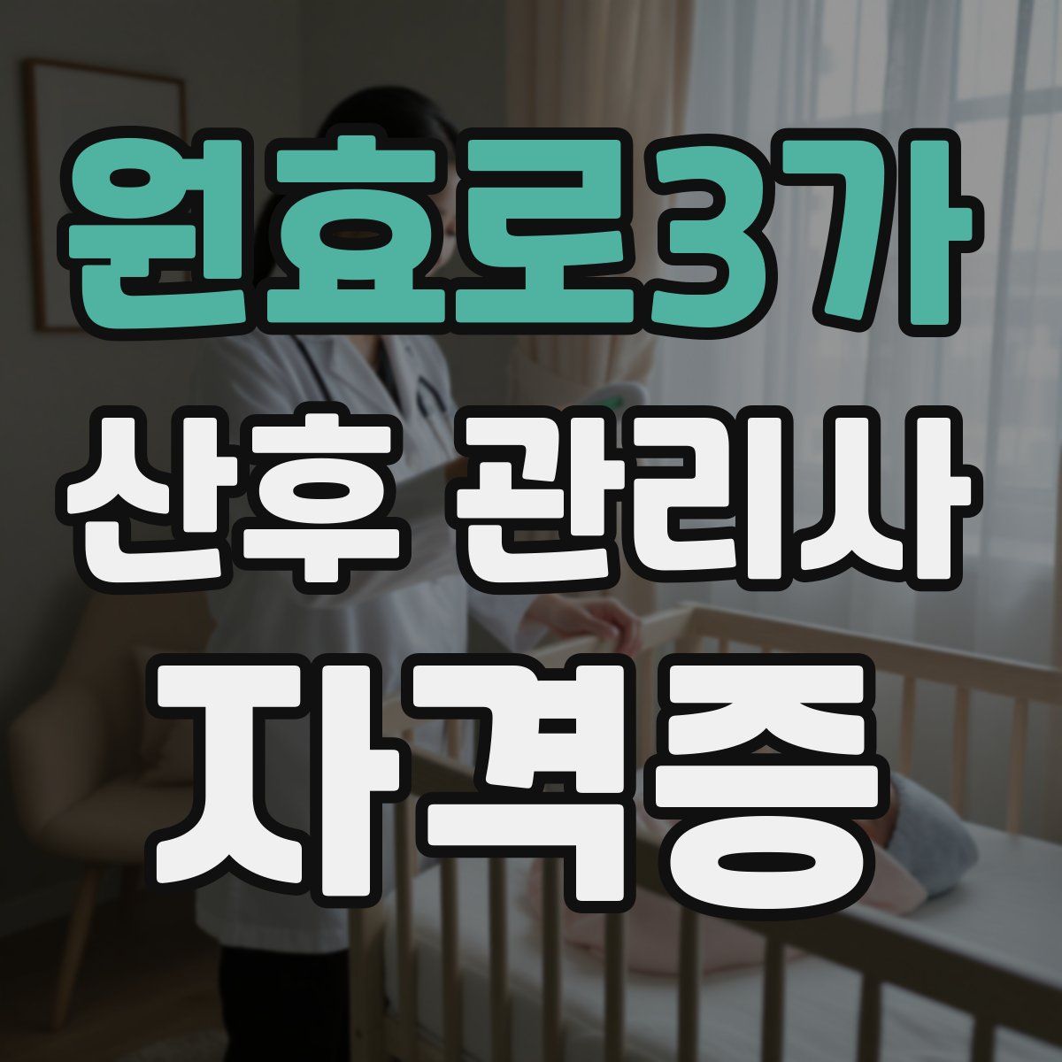 원효로3가 산후 관리사 자격증