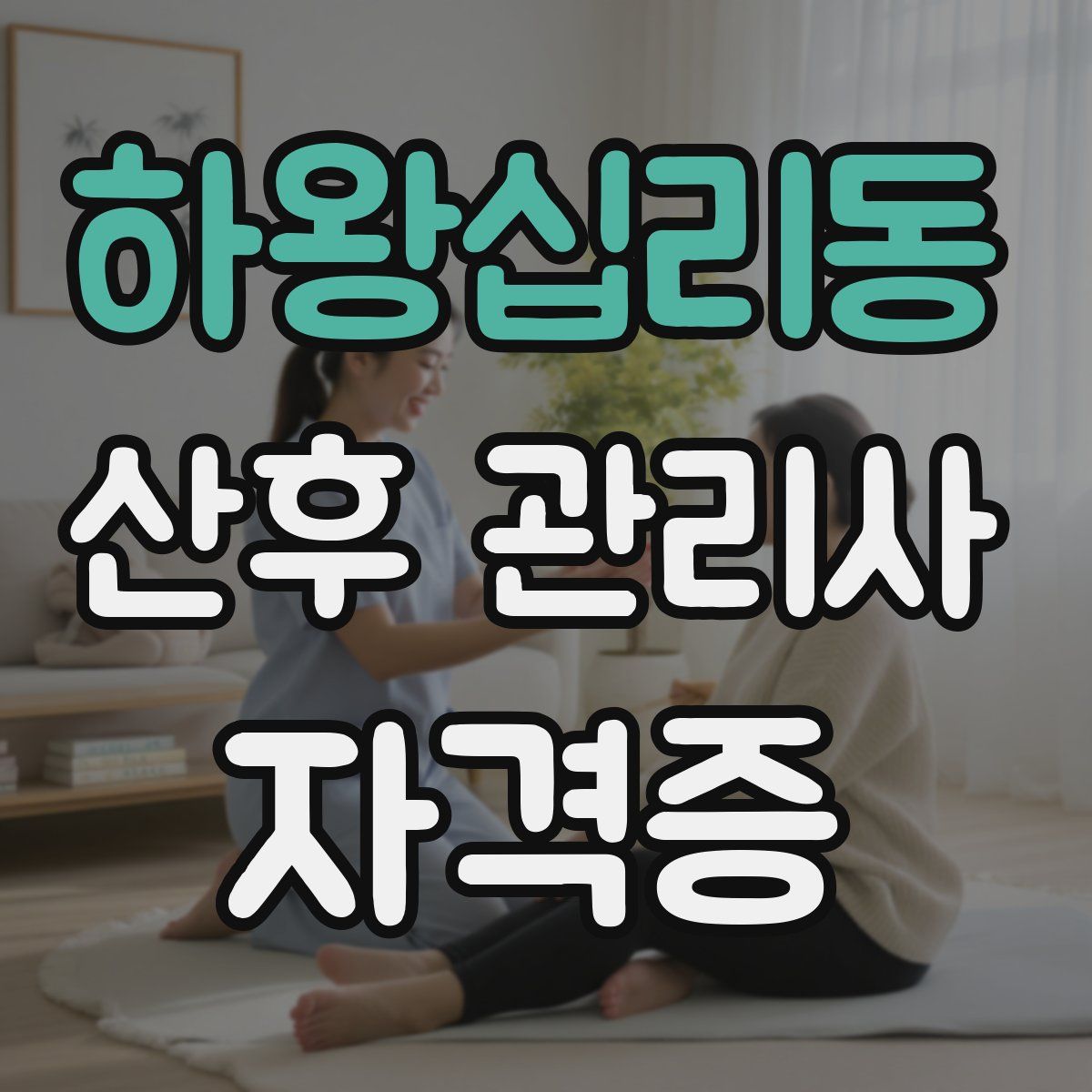 하왕십리동 산후 관리사 자격증