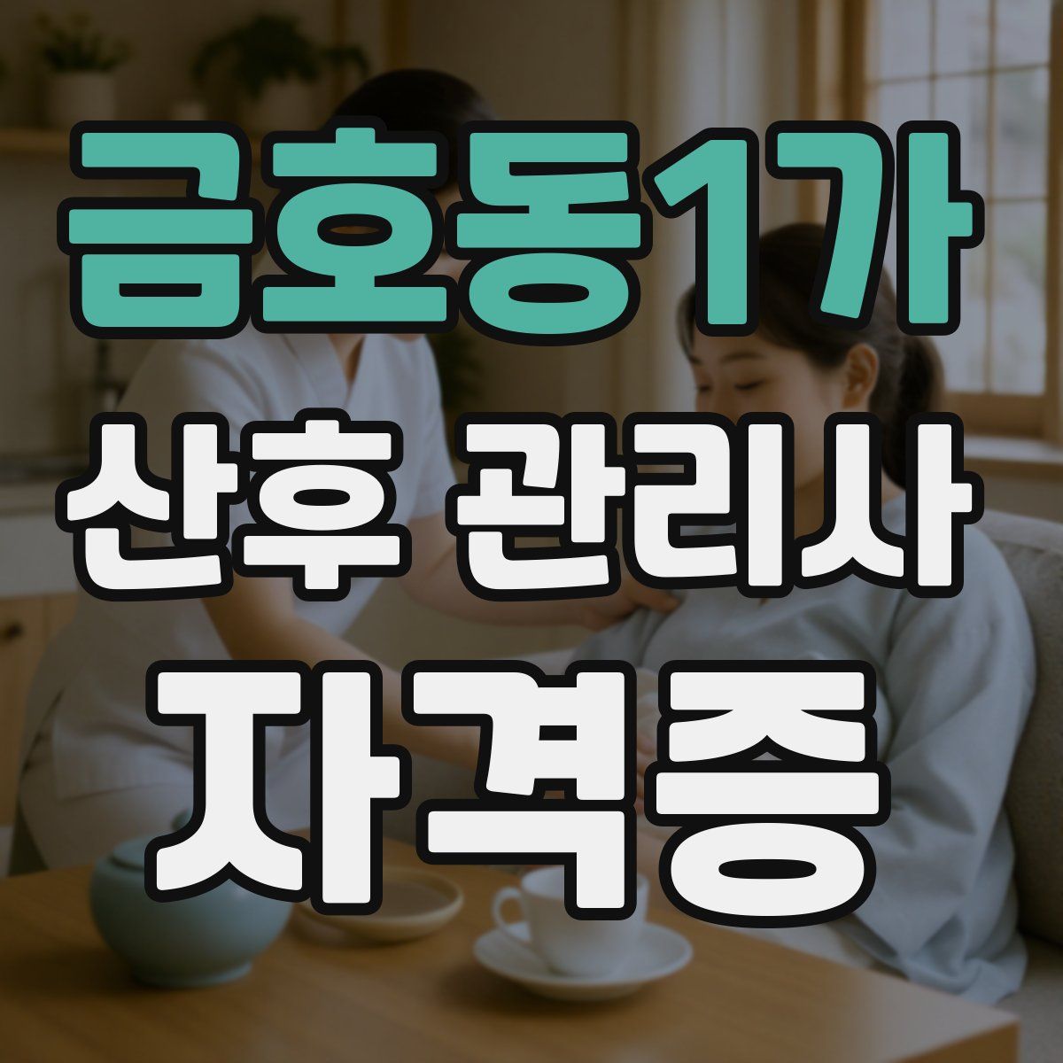 금호동1가 산후 관리사 자격증