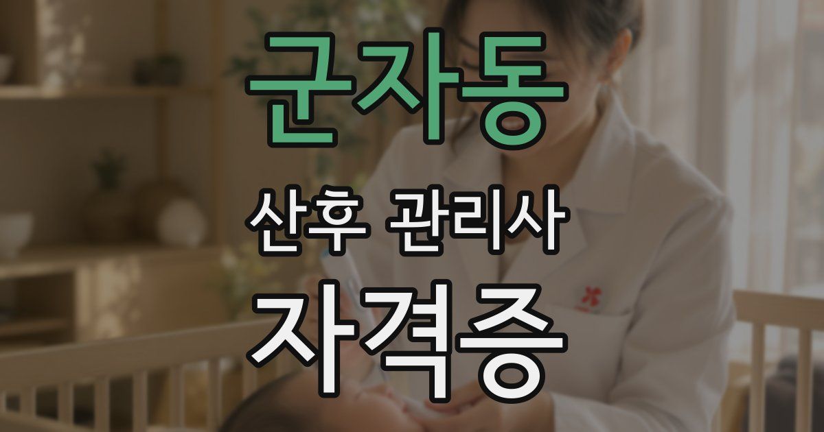군자동 산후 관리사 자격증