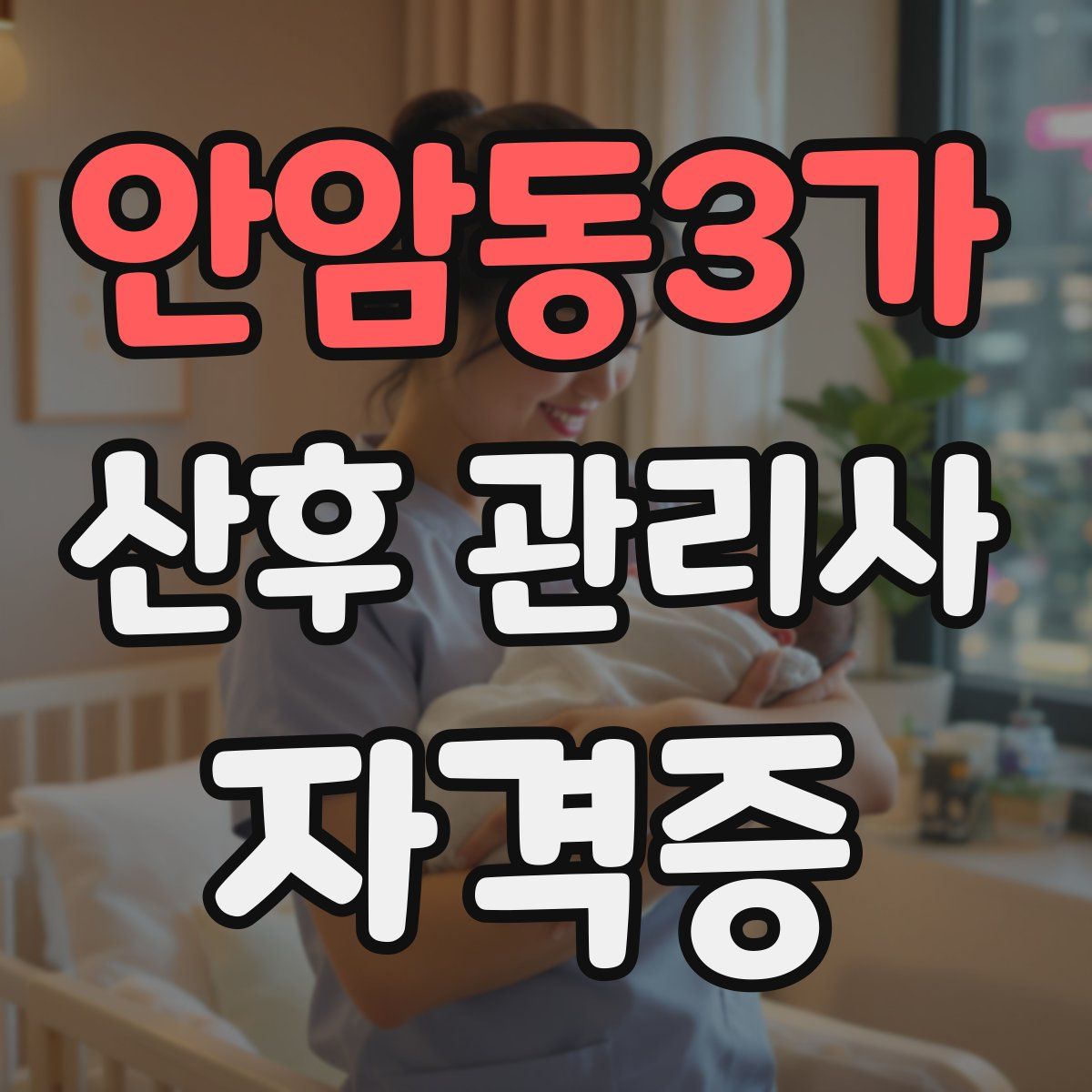 안암동3가 산후 관리사 자격증