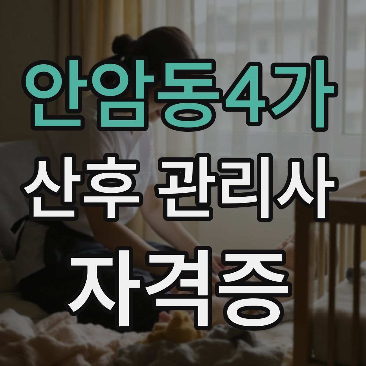 안암동4가 산후 관리사 자격증