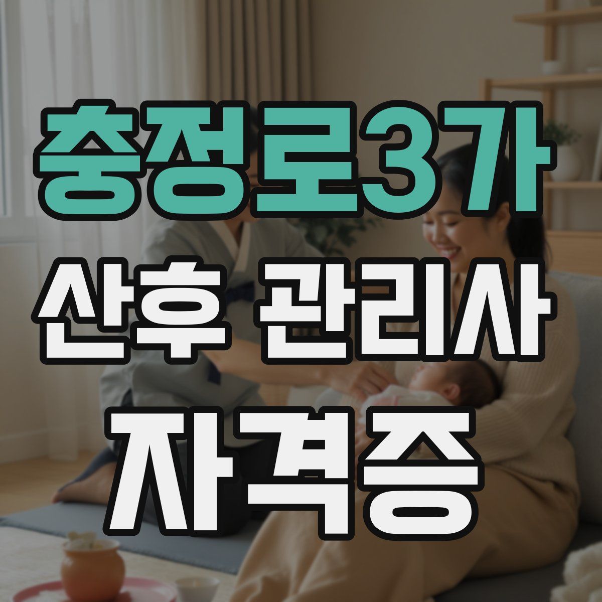 충정로3가 산후 관리사 자격증