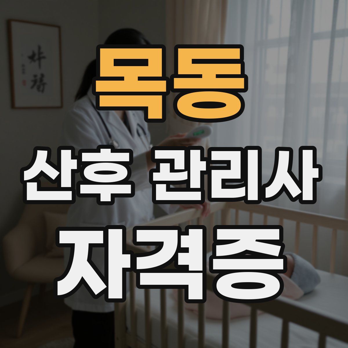 목동 산후 관리사 자격증