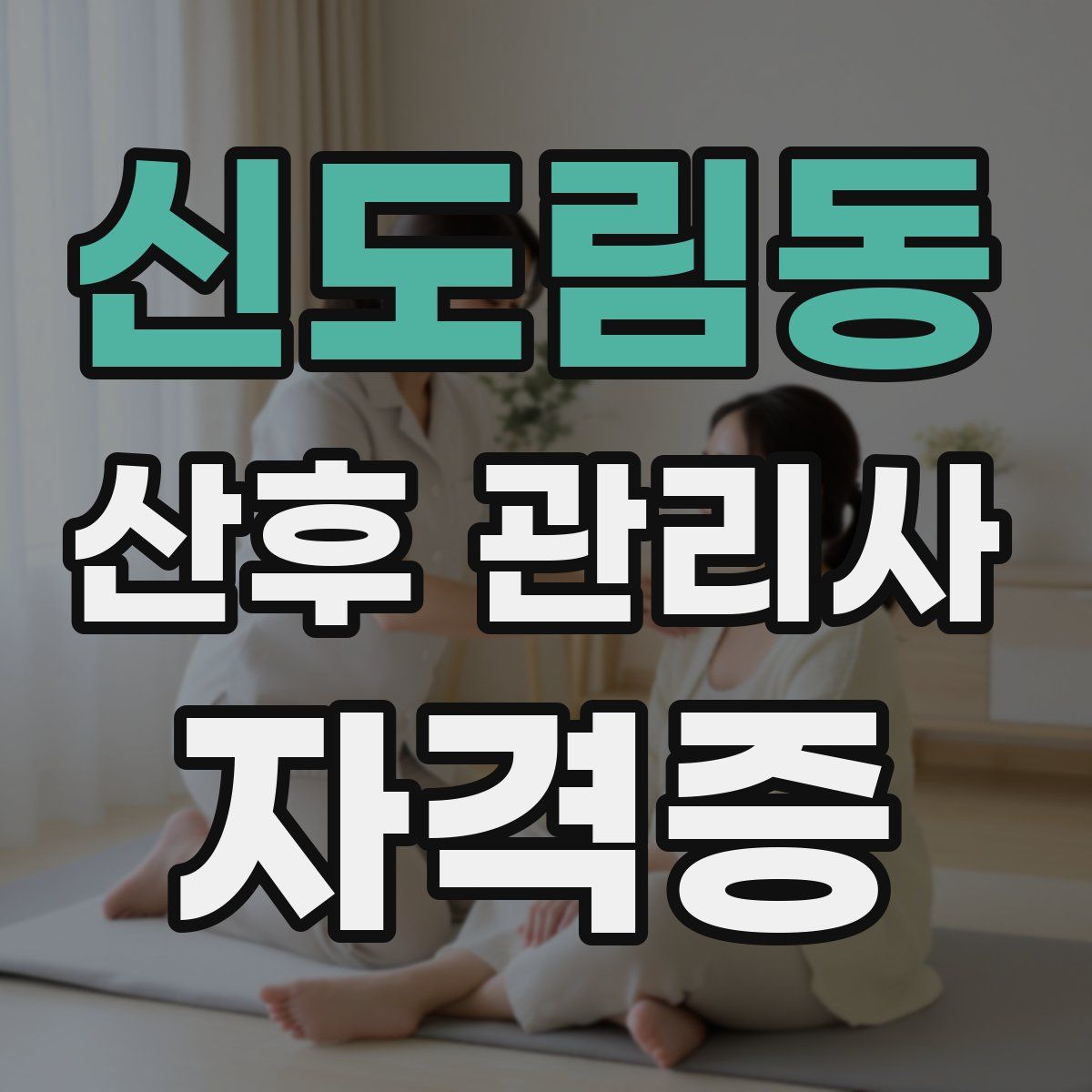 신도림동 산후 관리사 자격증