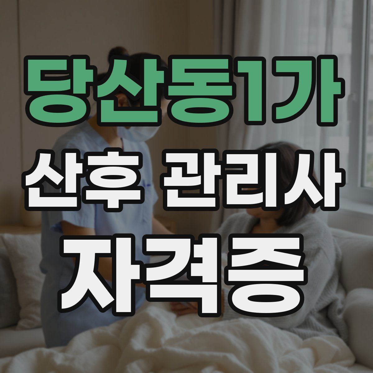 당산동1가 산후 관리사 자격증
