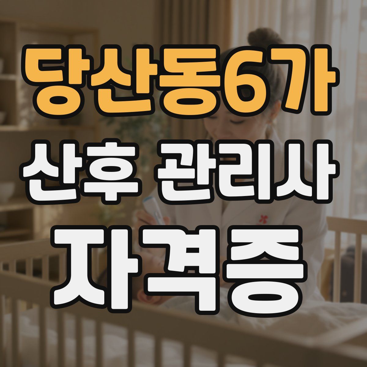 당산동6가 산후 관리사 자격증