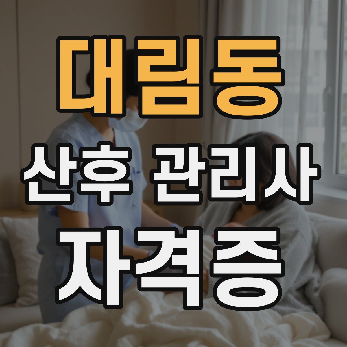 대림동 산후 관리사 자격증
