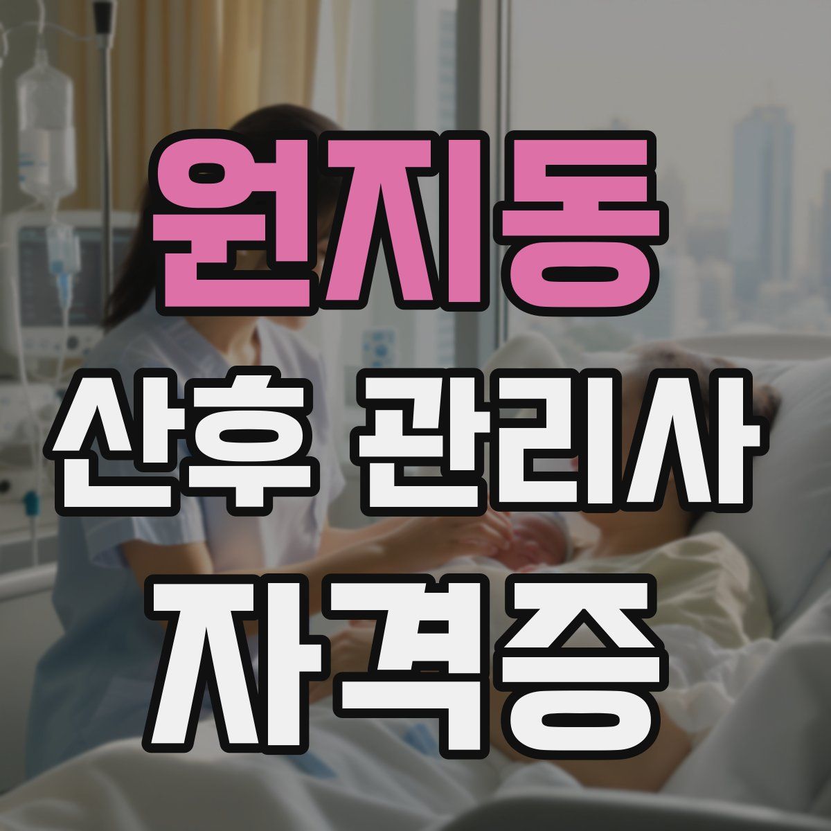 원지동 산후 관리사 자격증