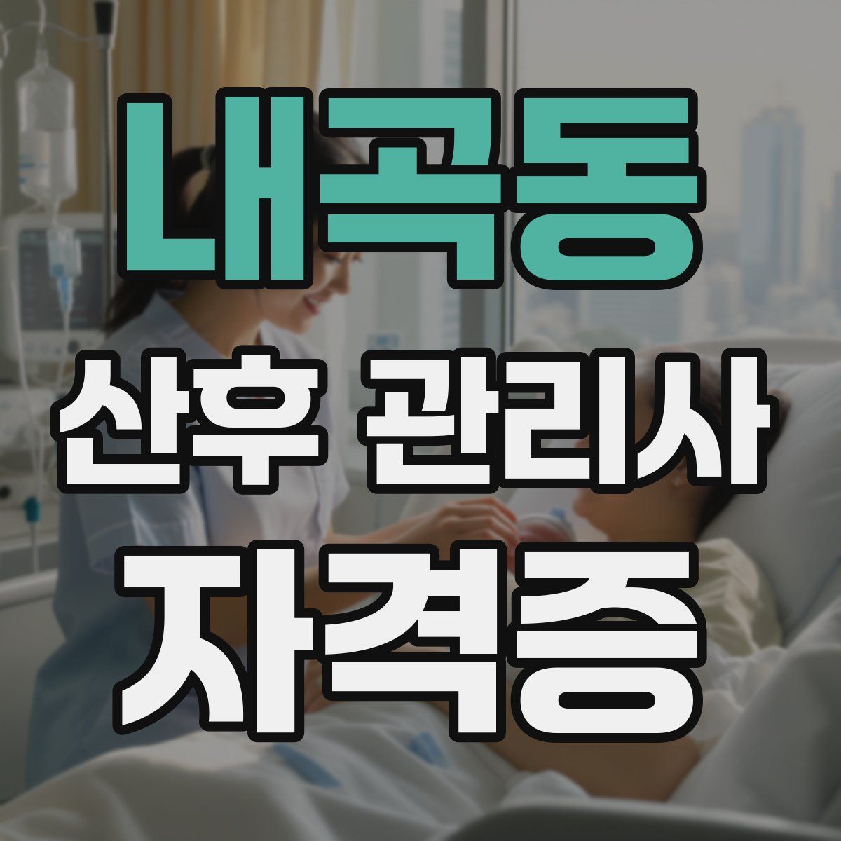 내곡동 산후 관리사 자격증