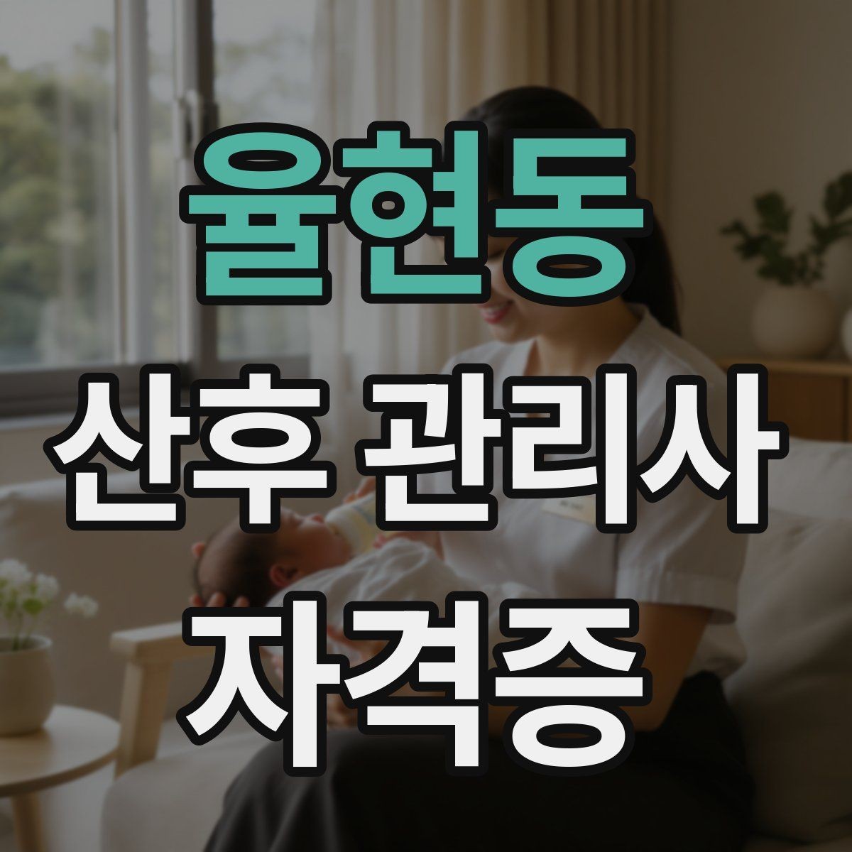 율현동 산후 관리사 자격증 준비 전 알아두면 좋은 기본 업무