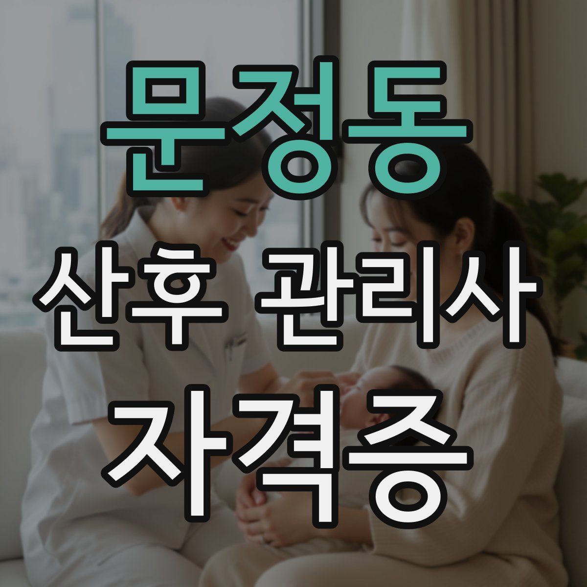 문정동 산후 관리사 자격증