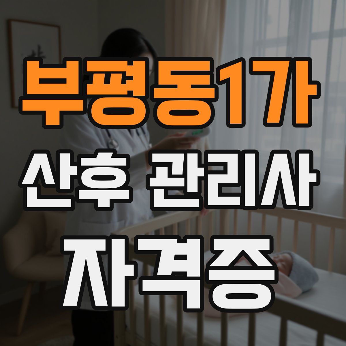 부평동1가 산후 관리사 자격증