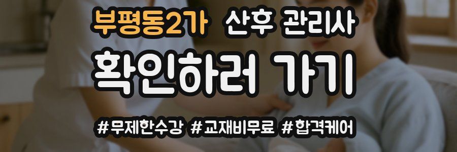 부평동2가 산후 관리사 자격증