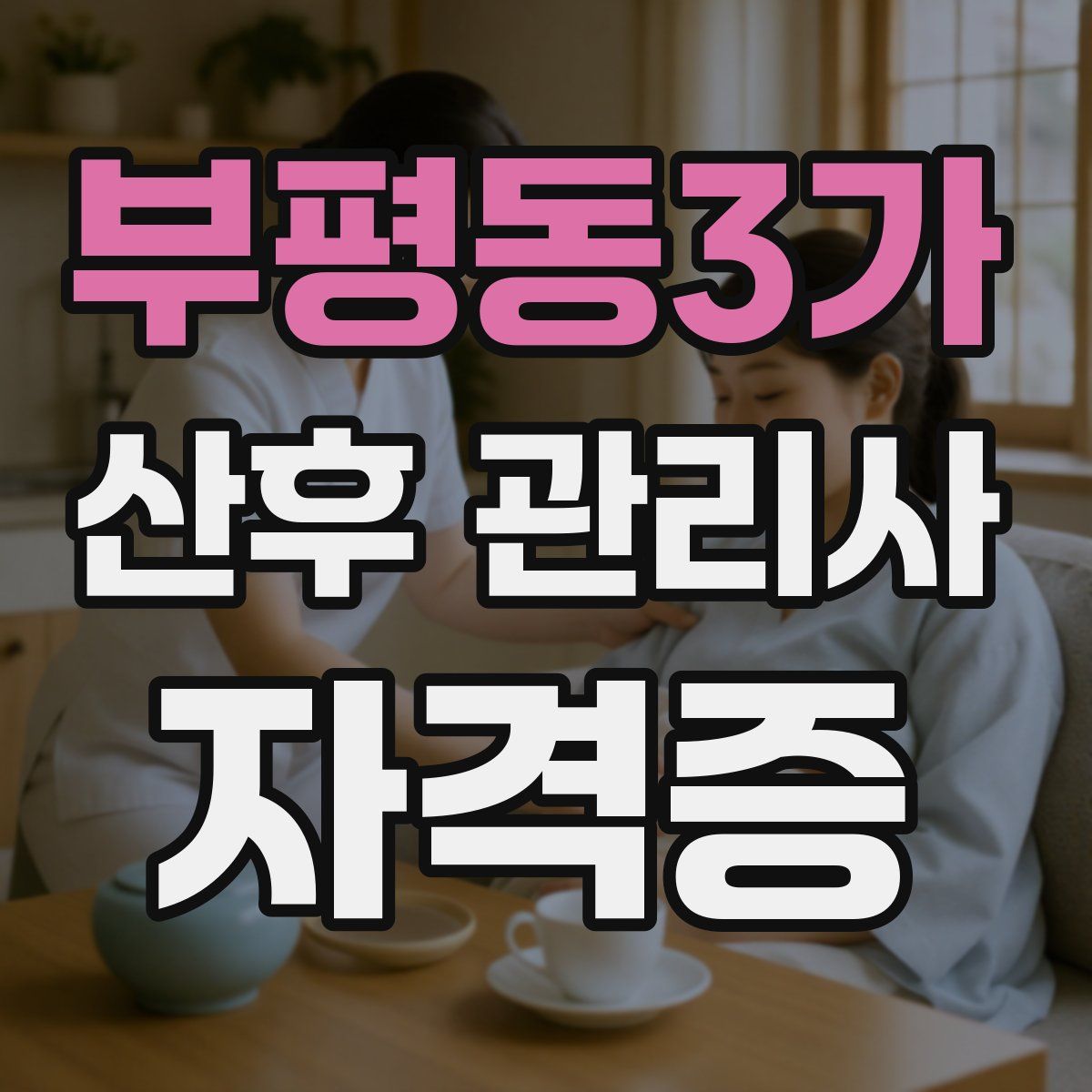 부평동3가 산후 관리사 자격증
