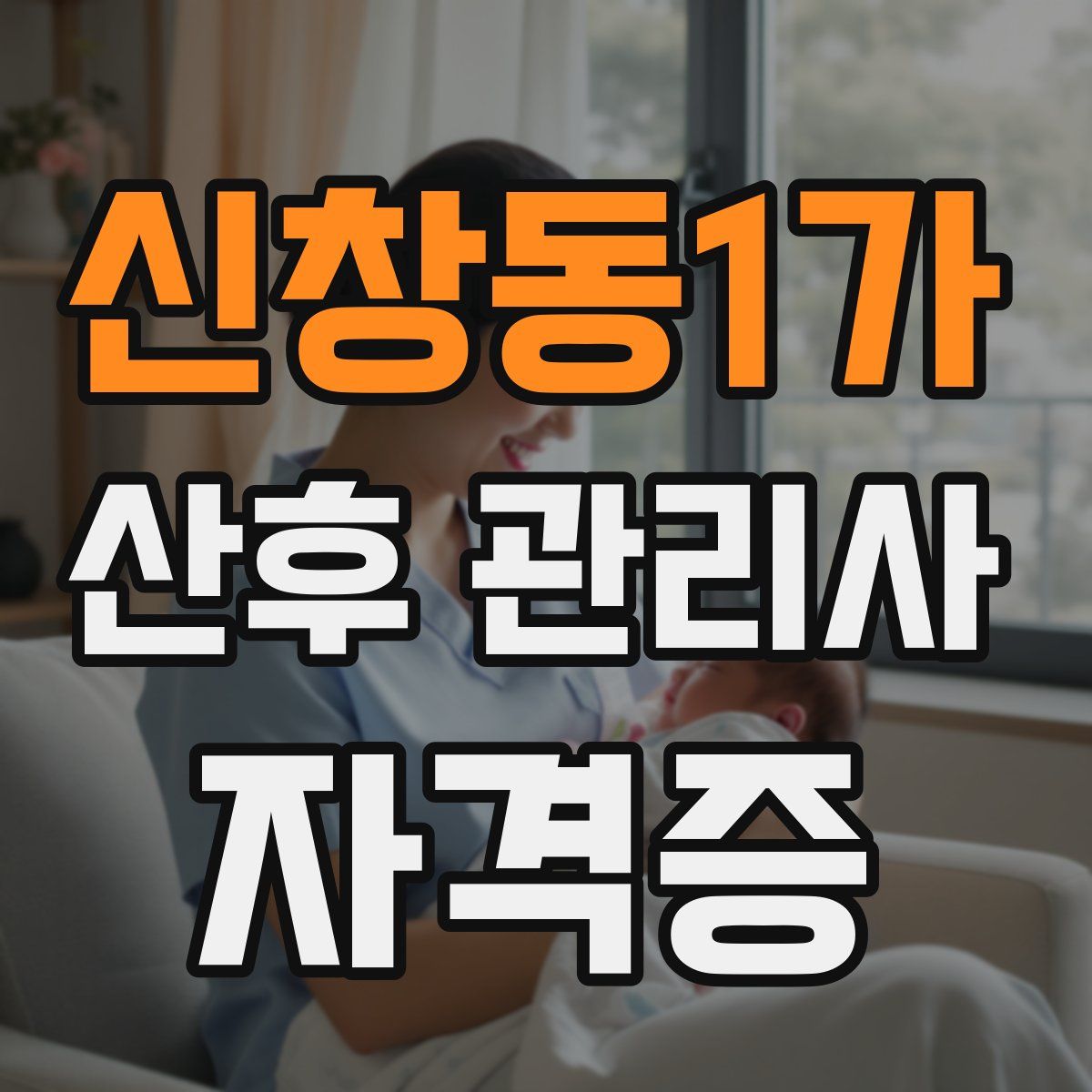 신창동1가 산후 관리사 자격증