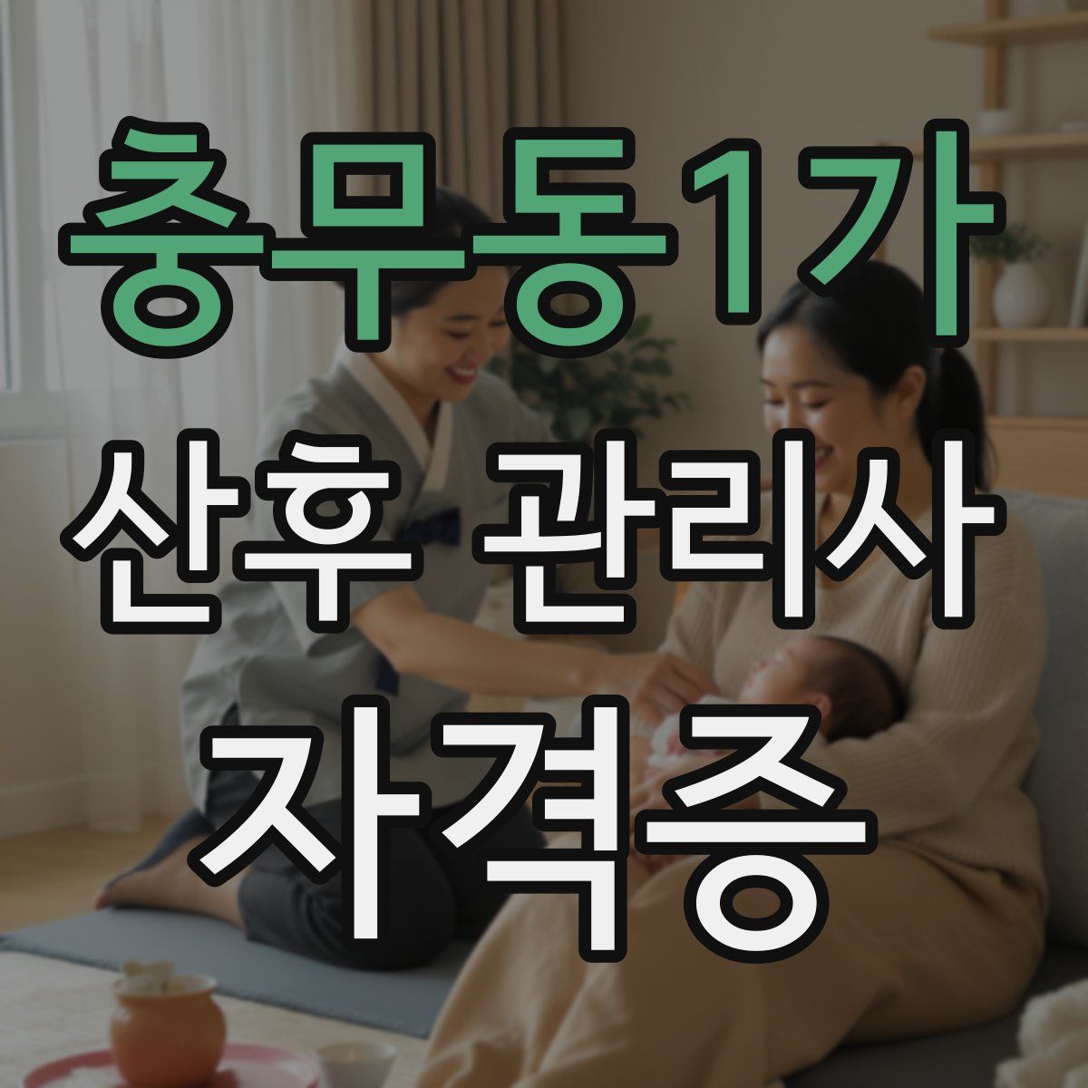 충무동1가 산후 관리사 자격증