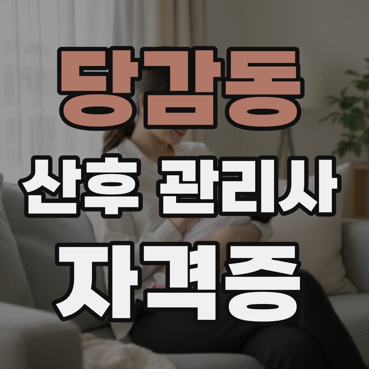 당감동 산후 관리사 자격증