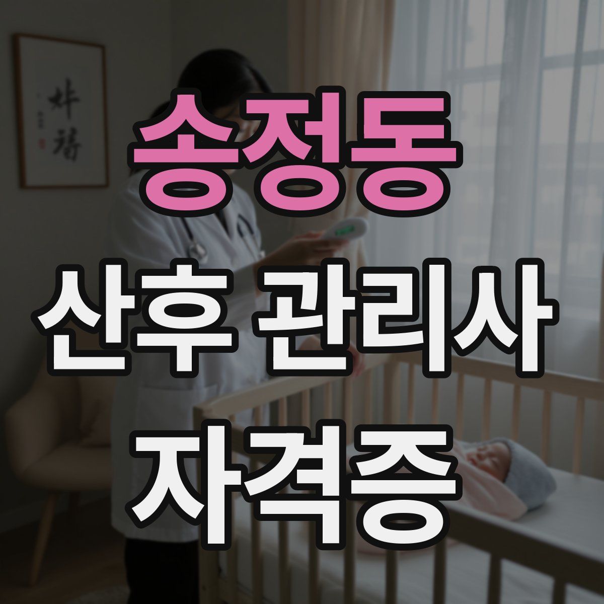 송정동 산후 관리사 자격증