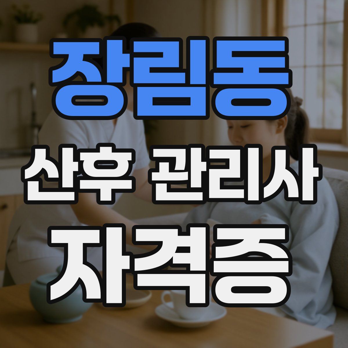 장림동 산후 관리사 자격증