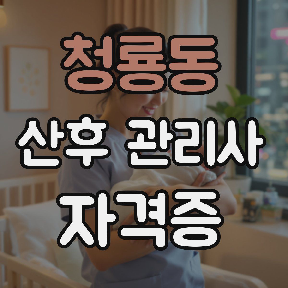 청룡동 산후 관리사 자격증