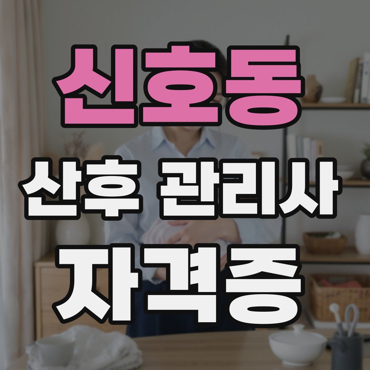 신호동 산후 관리사 자격증