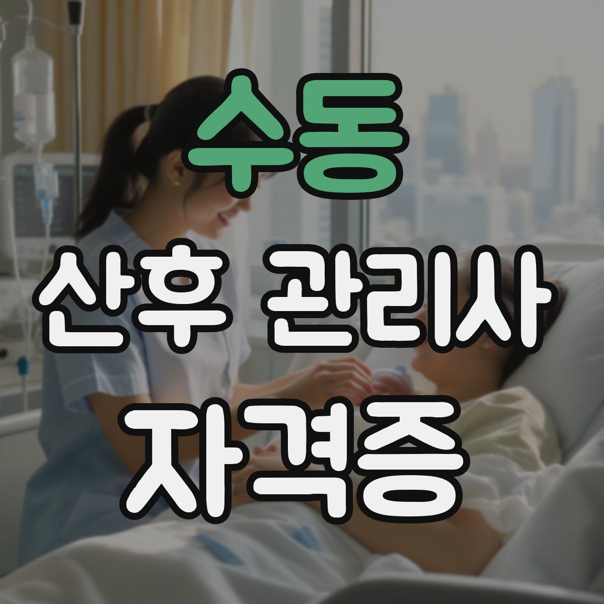수동 산후 관리사 자격증