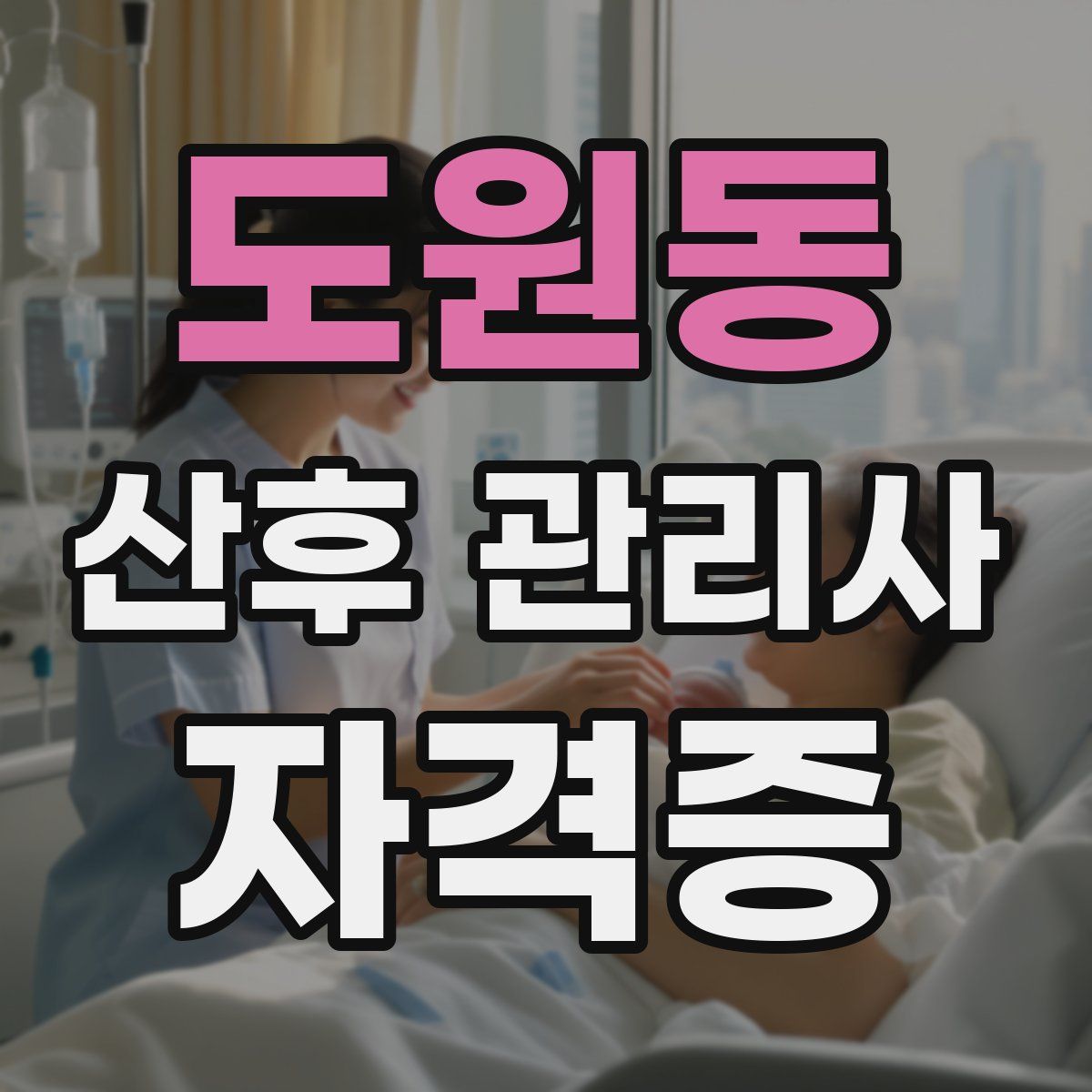 도원동 산후 관리사 자격증