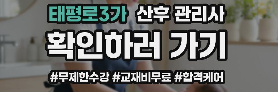 태평로3가 산후 관리사 자격증