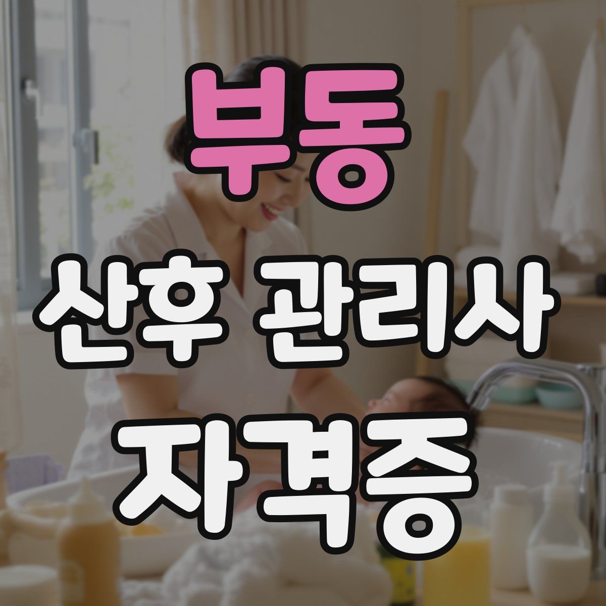 부동 산후 관리사 자격증