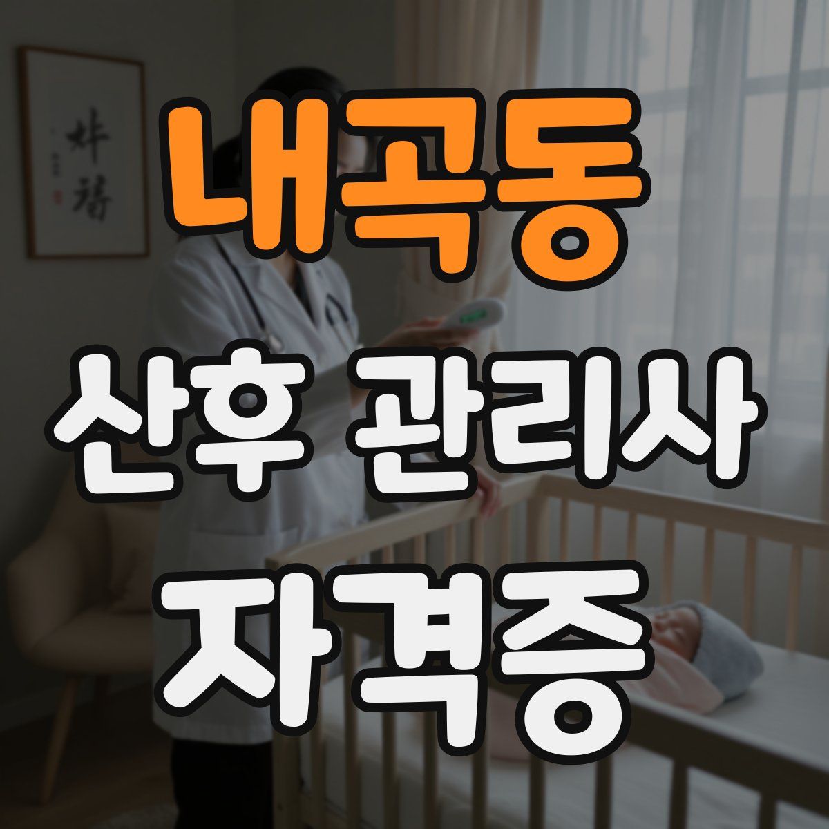 내곡동 산후 관리사 자격증