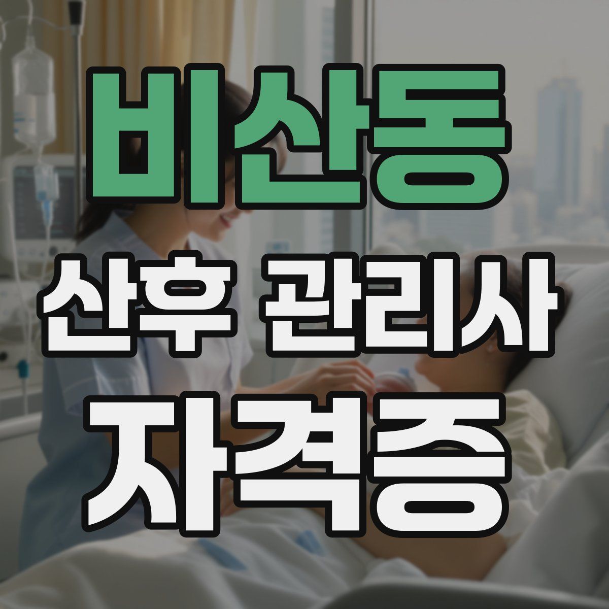 비산동 산후 관리사 자격증