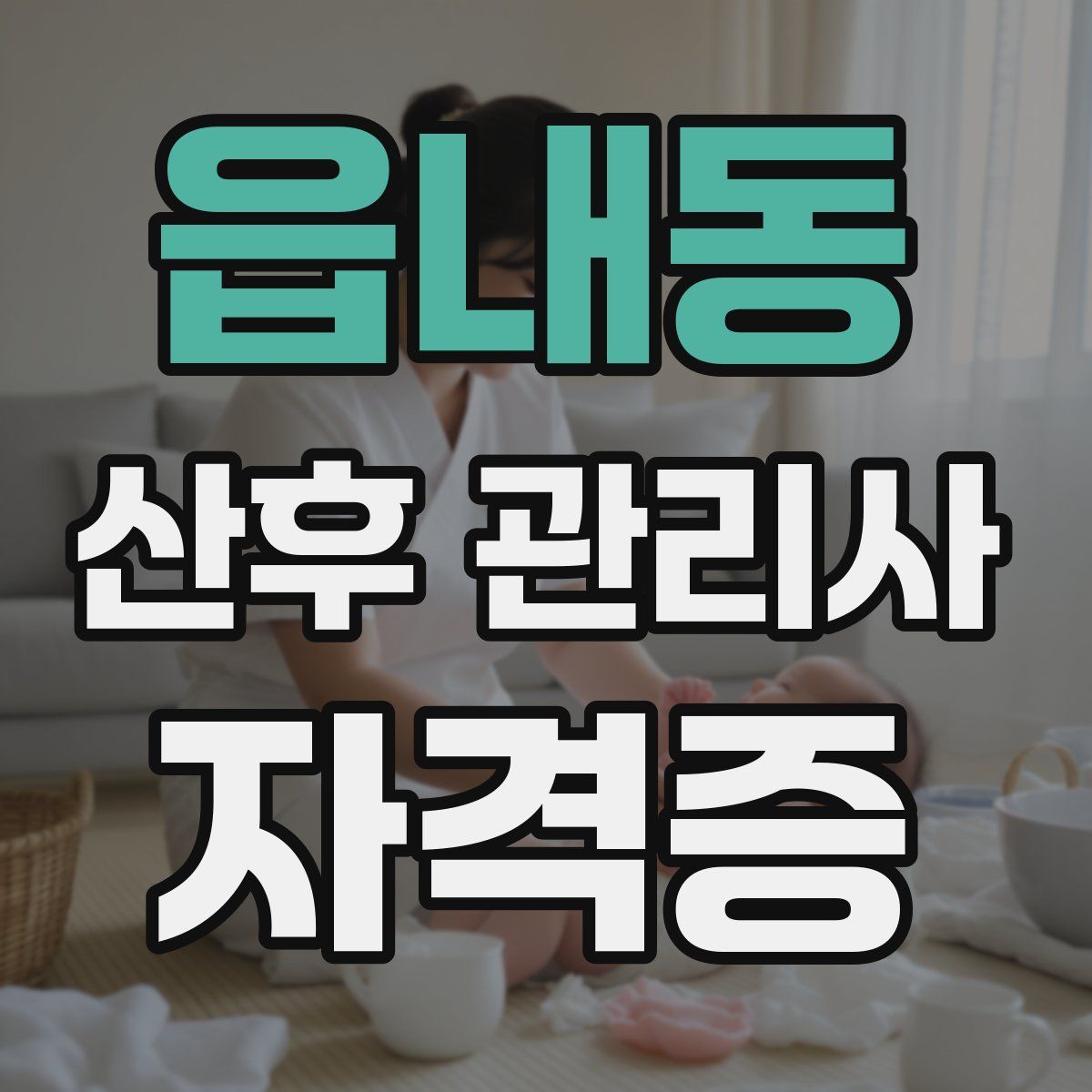 읍내동 산후 관리사 자격증