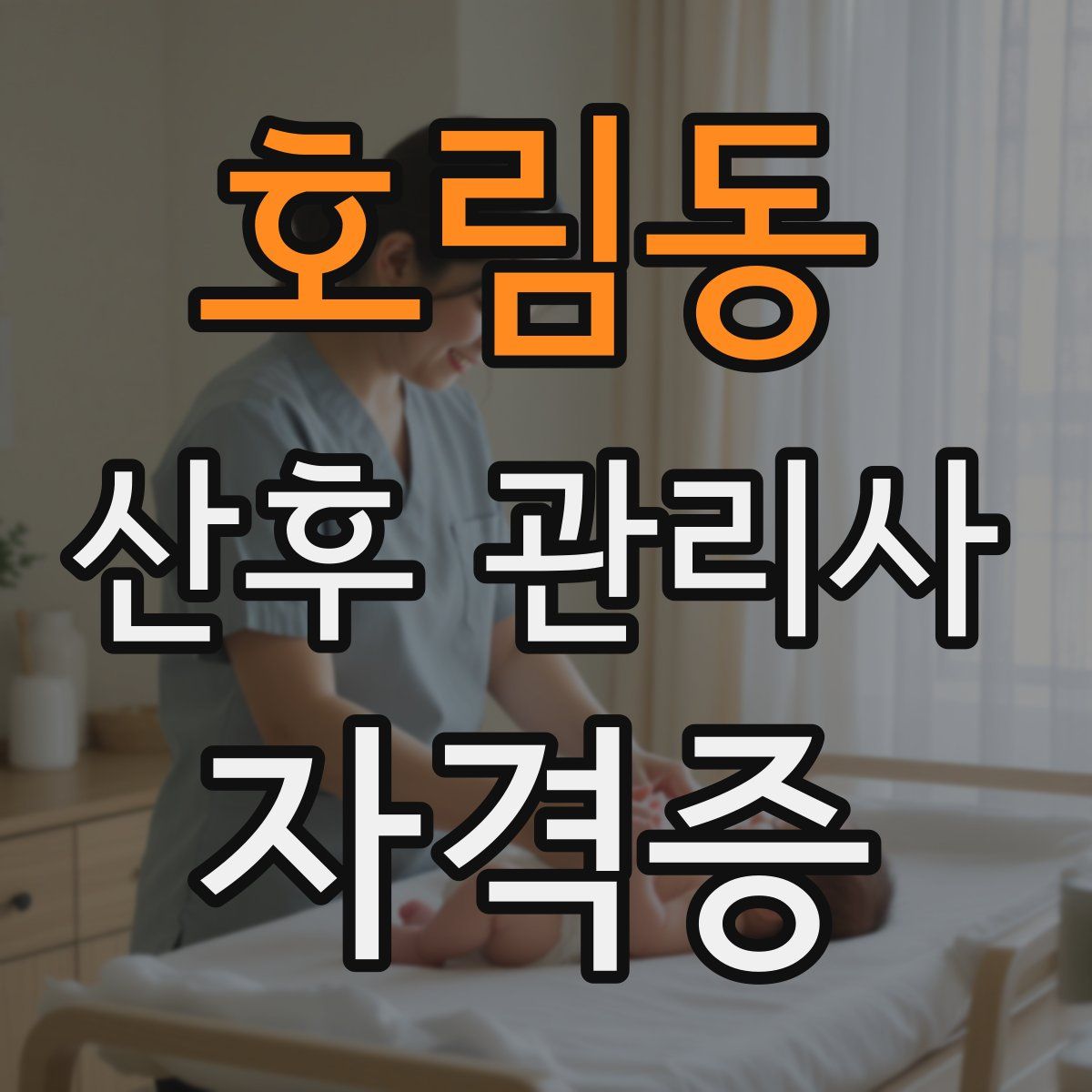 호림동 산후 관리사 자격증