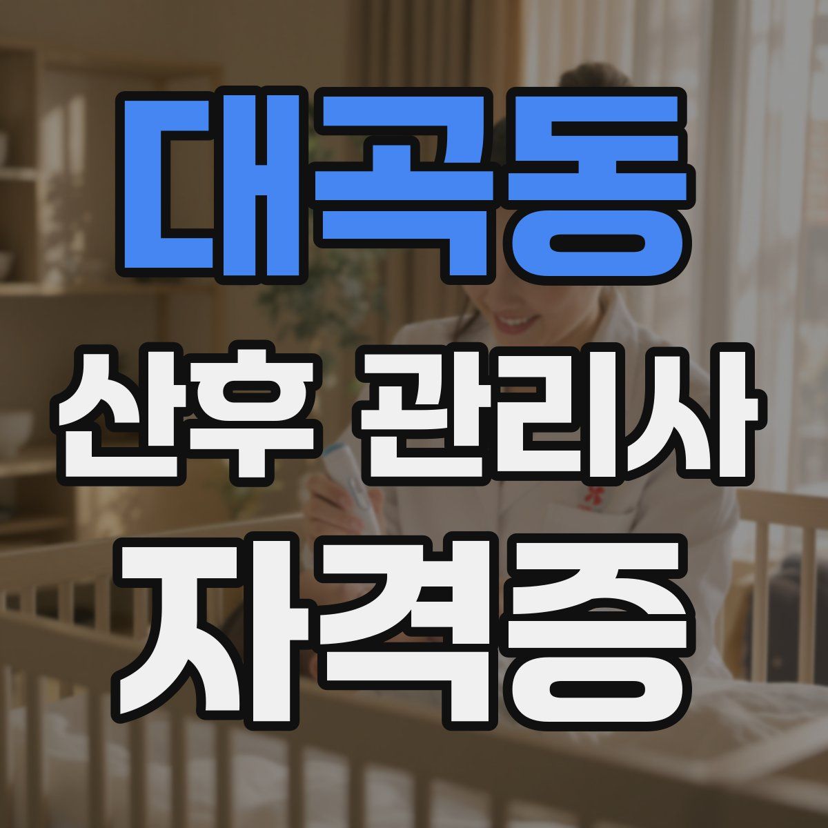 대곡동 산후 관리사 자격증