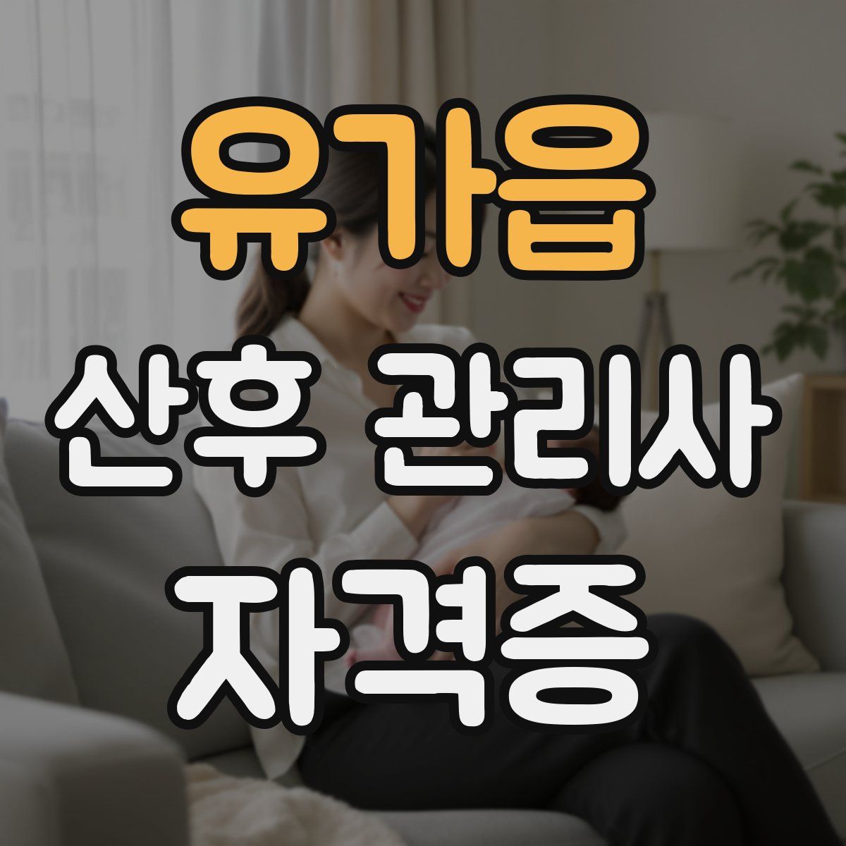 유가읍 산후 관리사 자격증