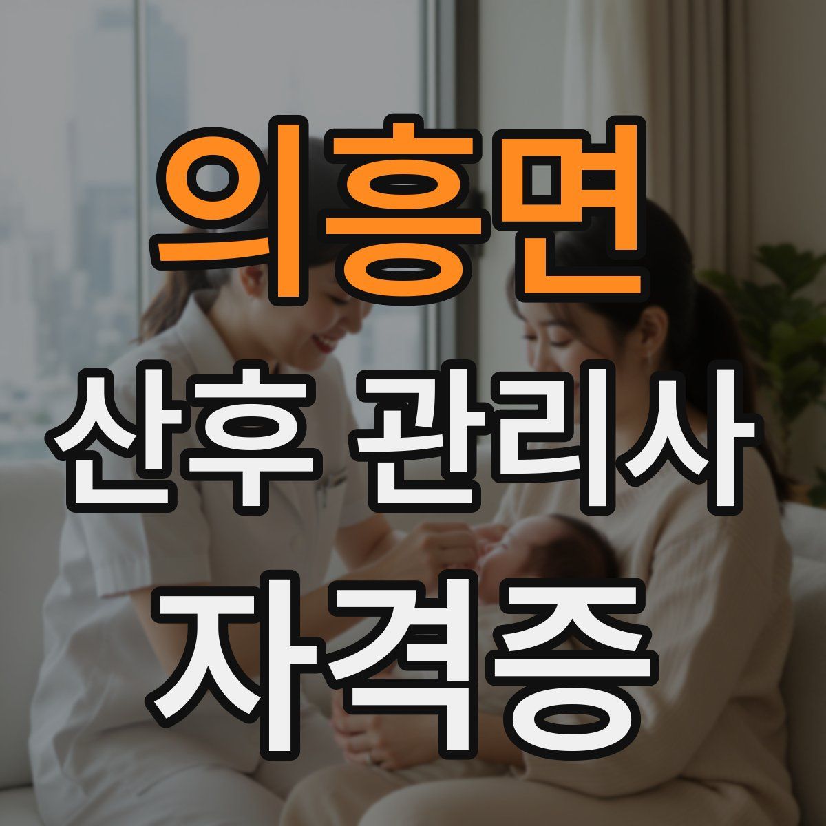 의흥면 산후 관리사 자격증