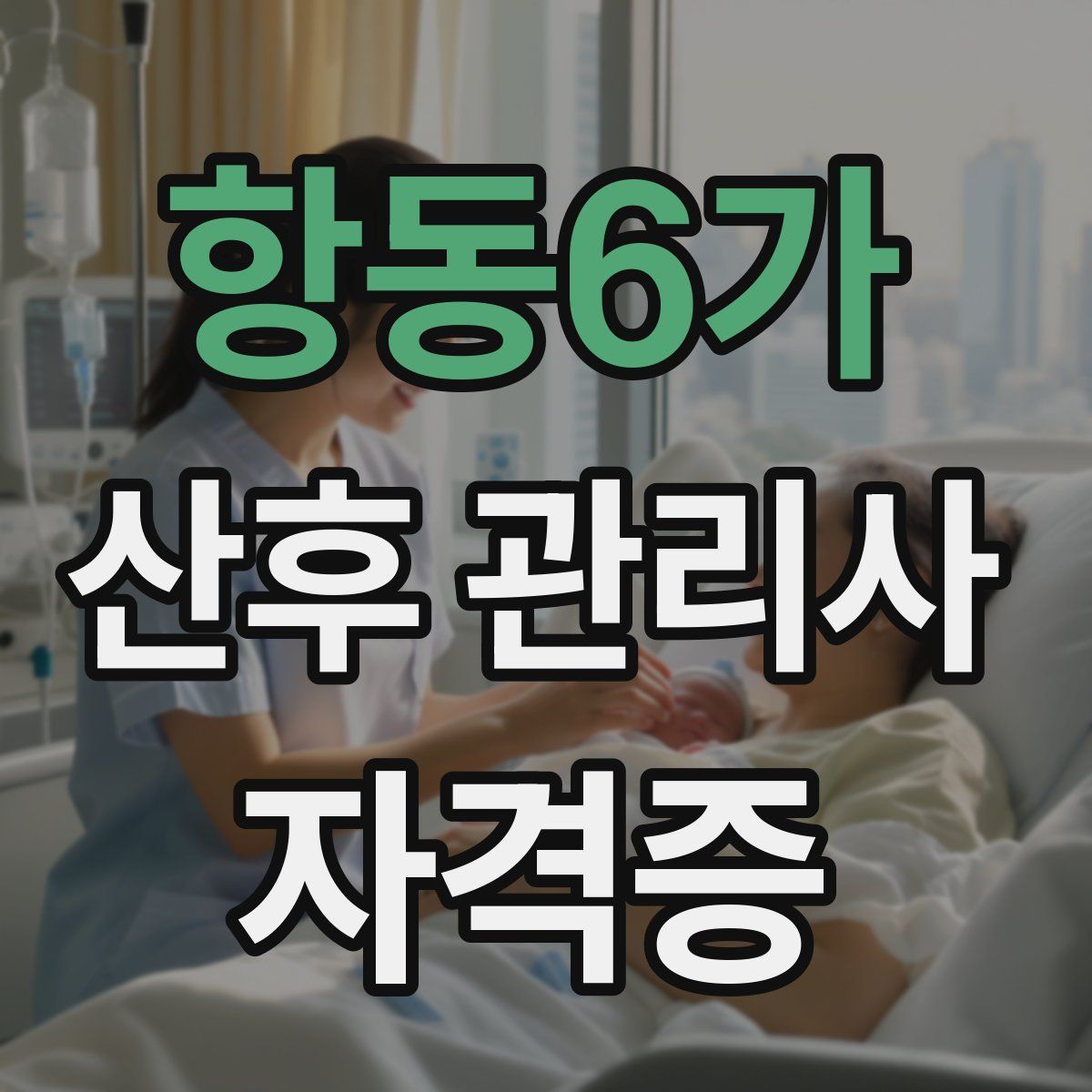 항동6가 산후 관리사 자격증
