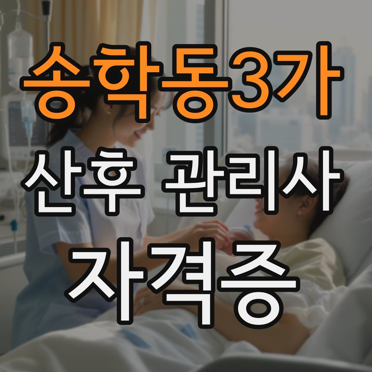 송학동3가 산후 관리사 자격증