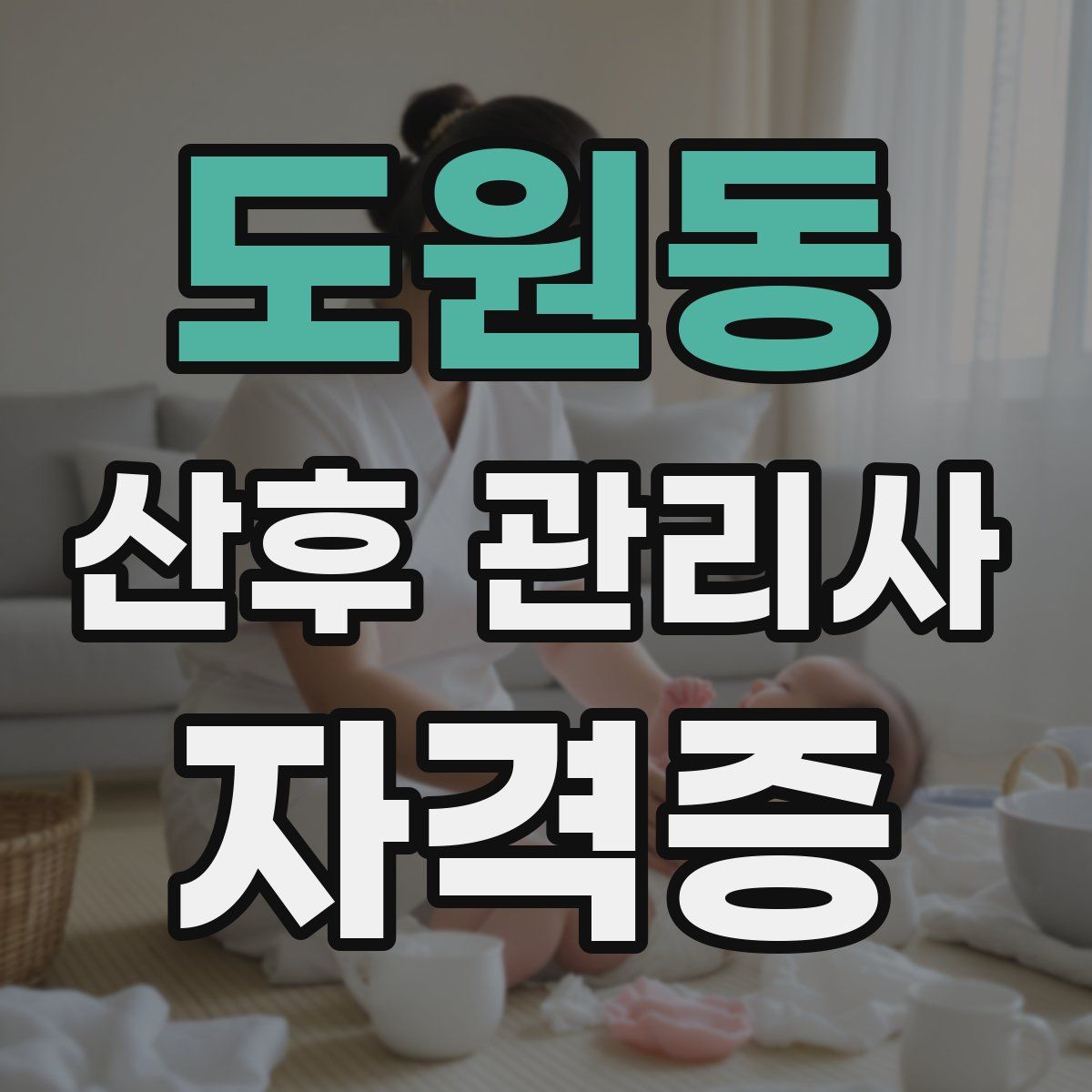 도원동 산후 관리사 자격증