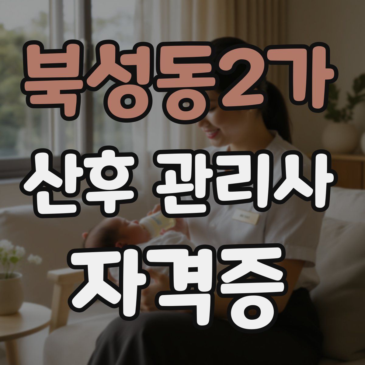 북성동2가 산후 관리사 자격증