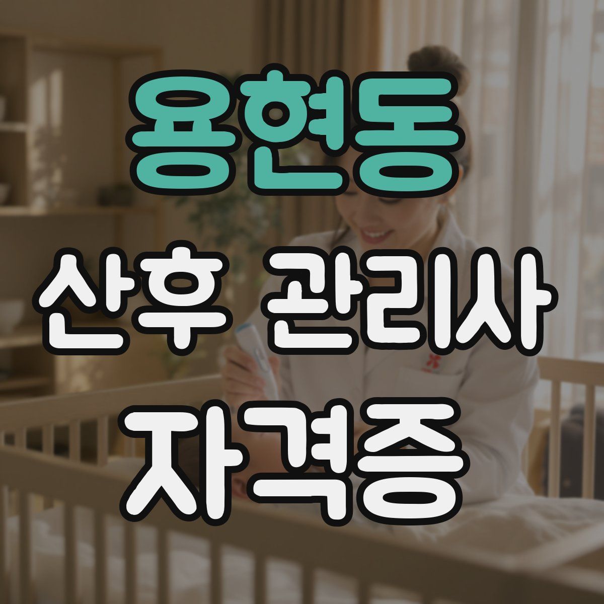 용현동 산후 관리사 자격증