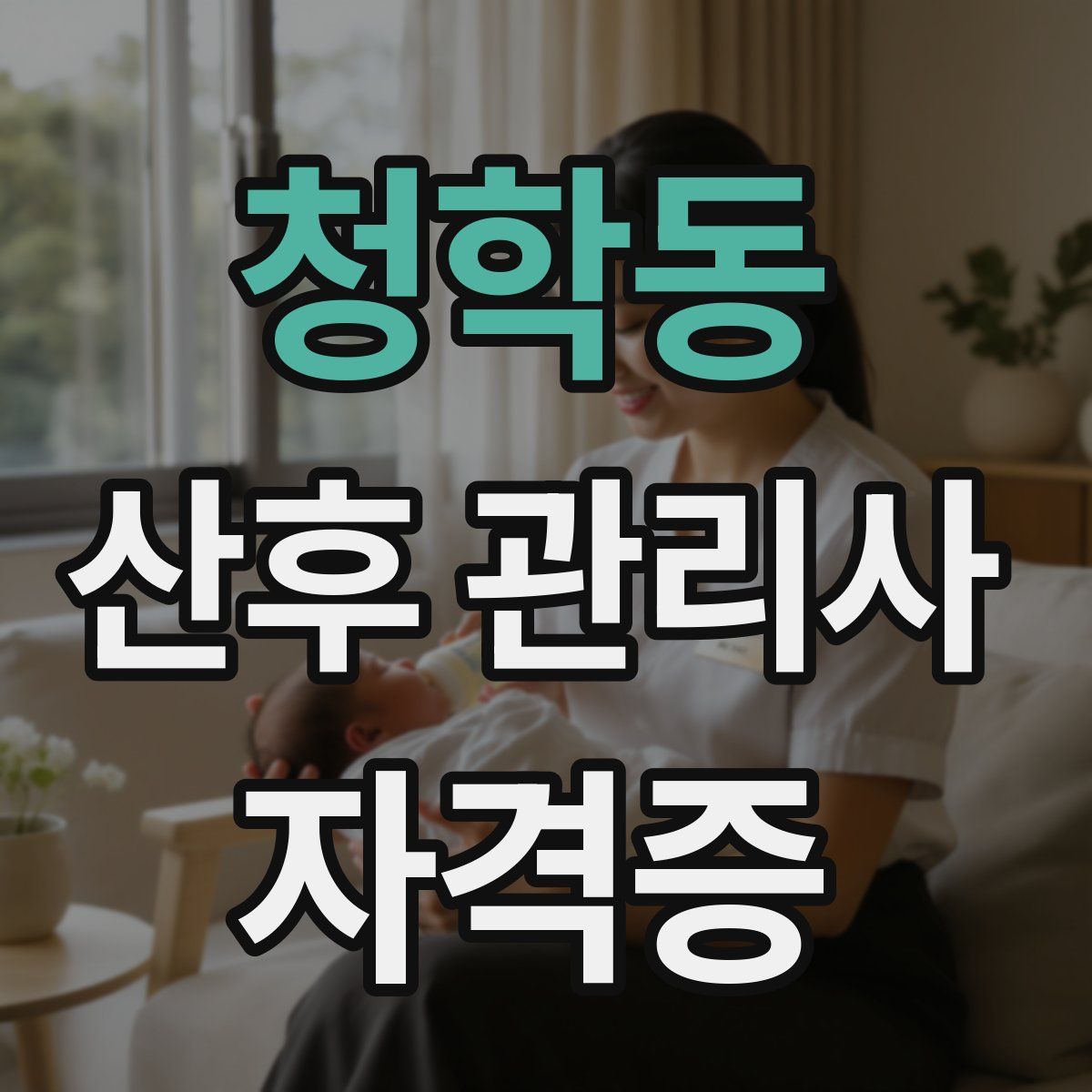 청학동 산후 관리사 자격증