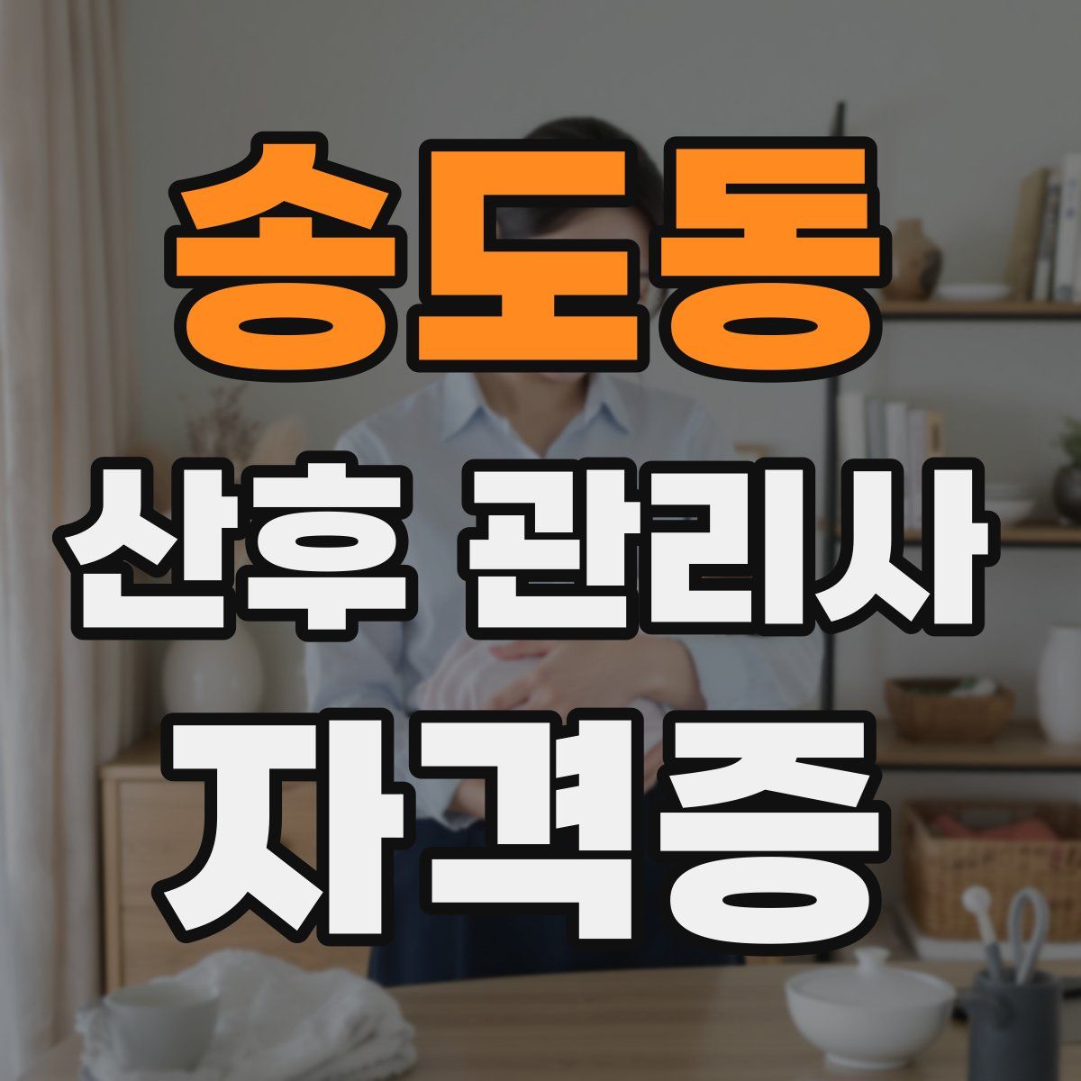 송도동 산후 관리사 자격증