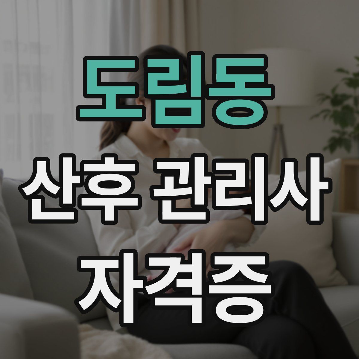 도림동 산후 관리사 자격증