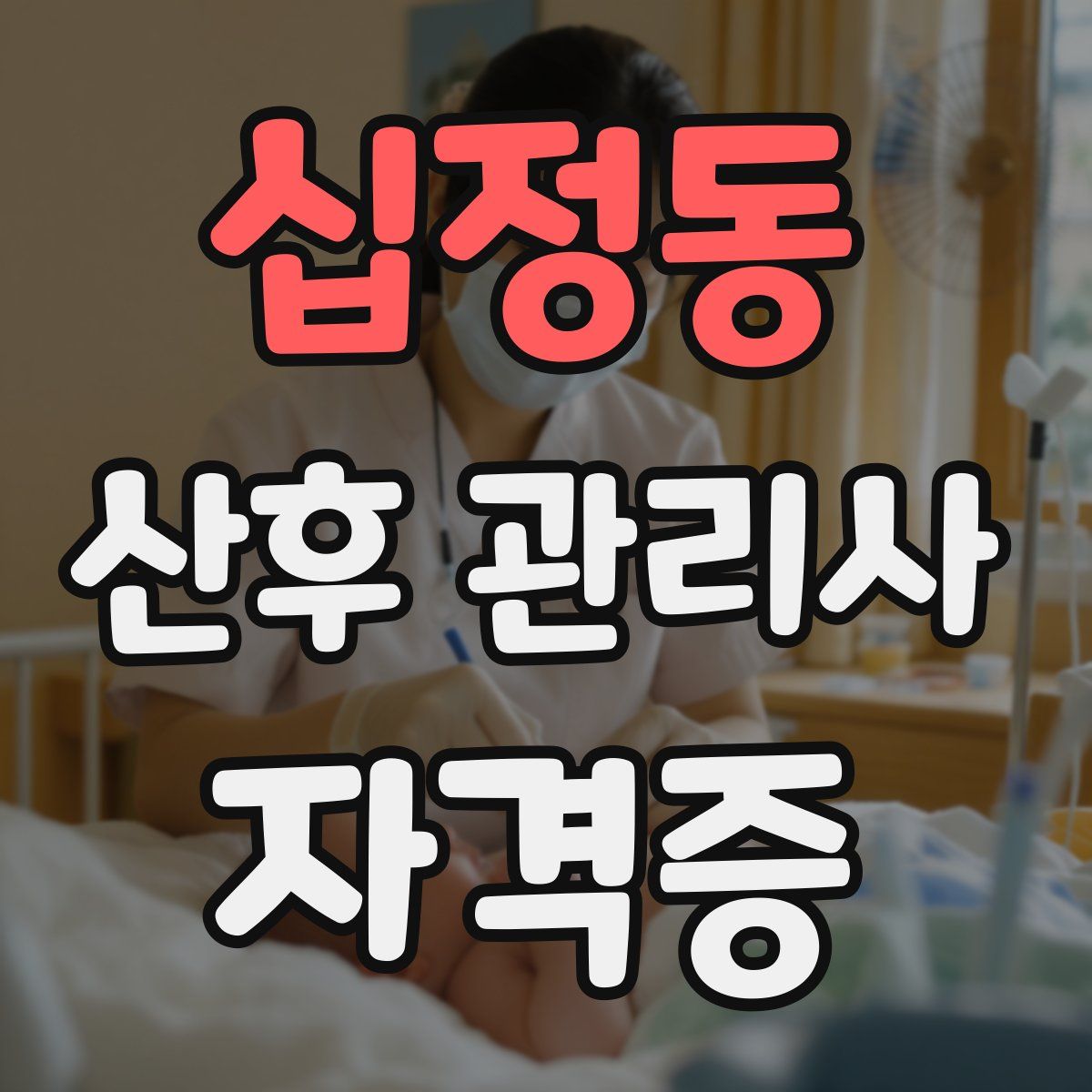 십정동 산후 관리사 자격증