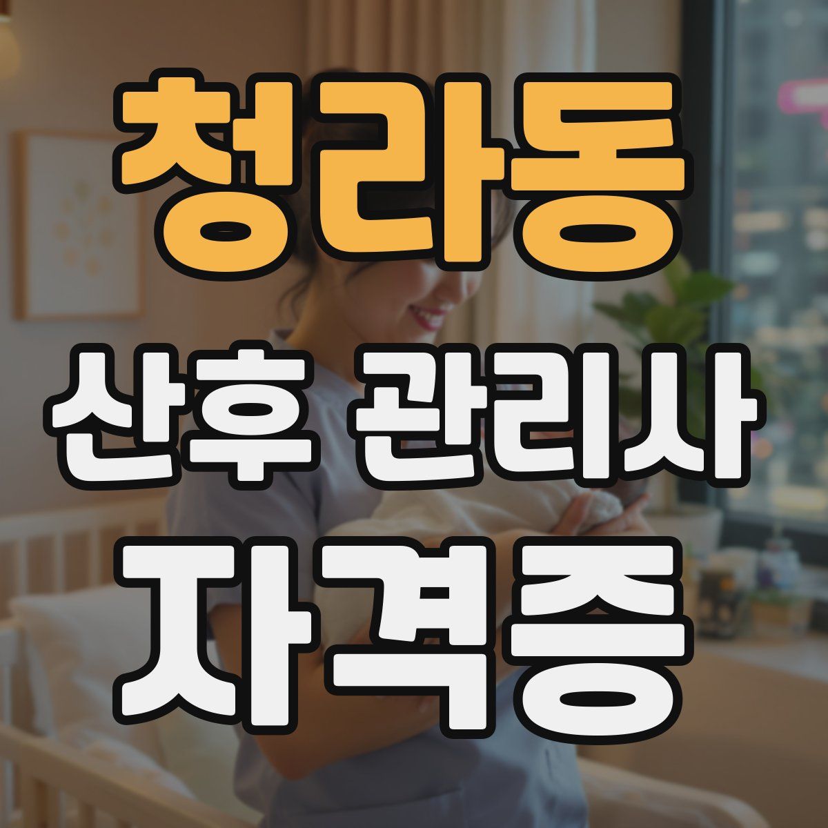 청라동 산후 관리사 자격증