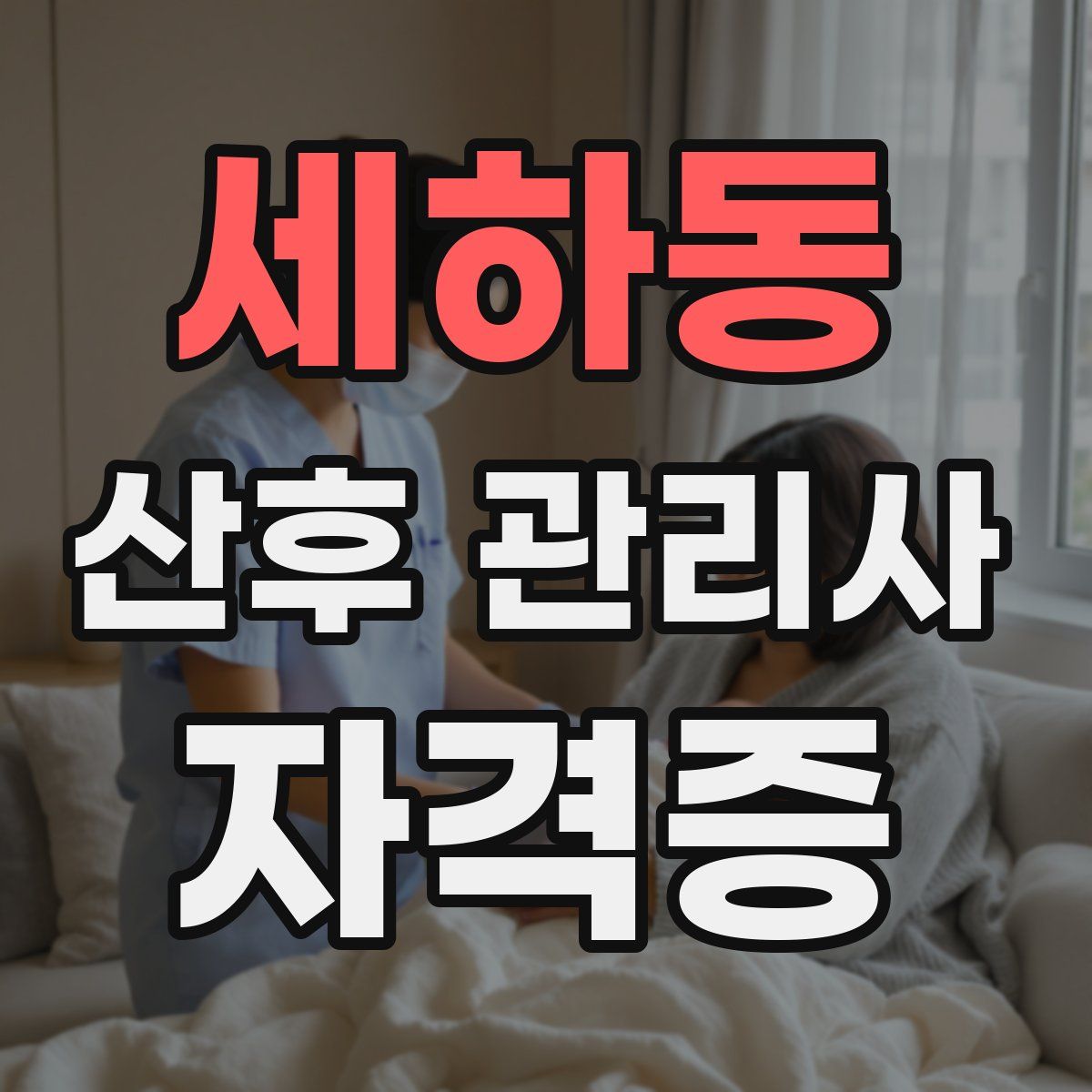 세하동 산후 관리사 자격증
