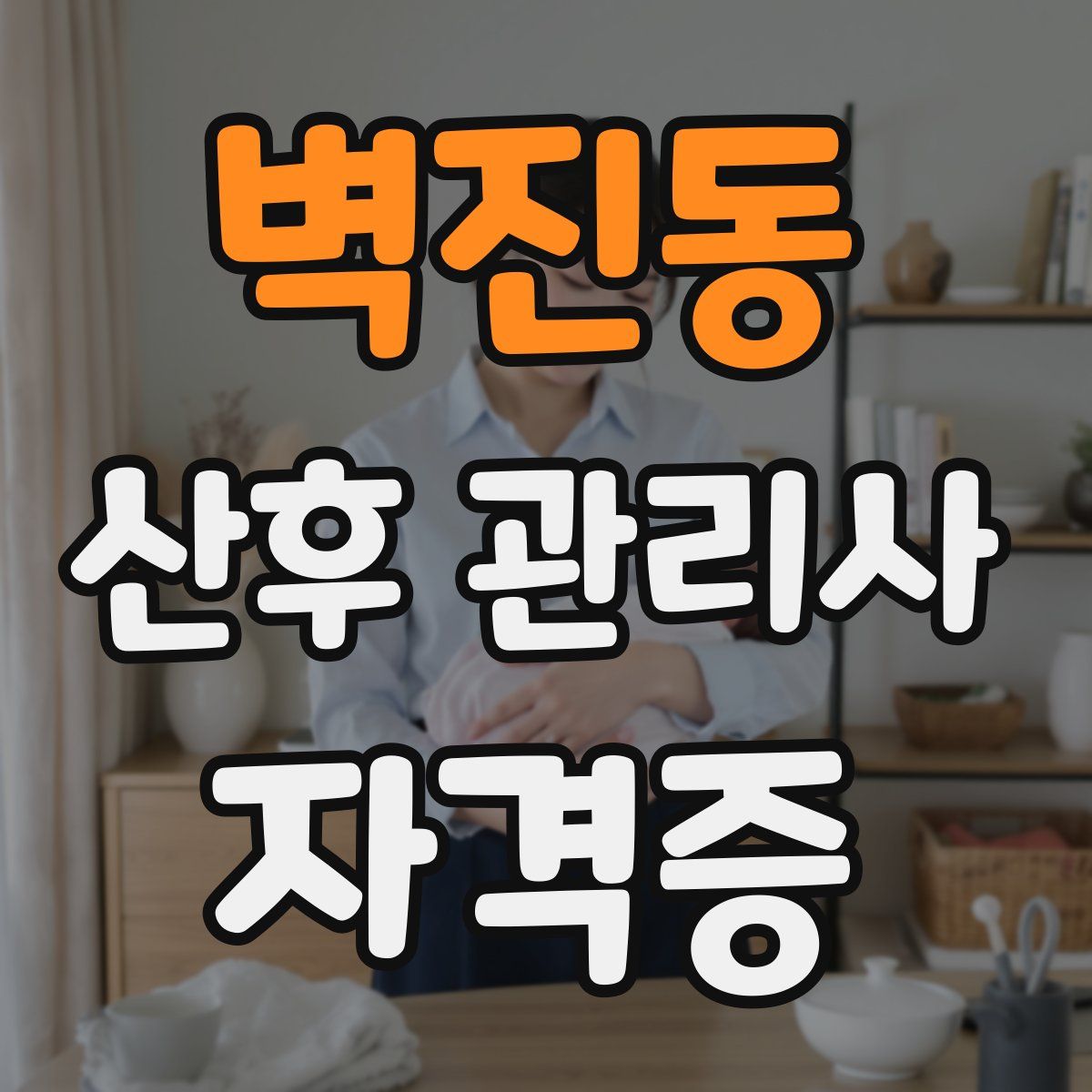 벽진동 산후 관리사 자격증