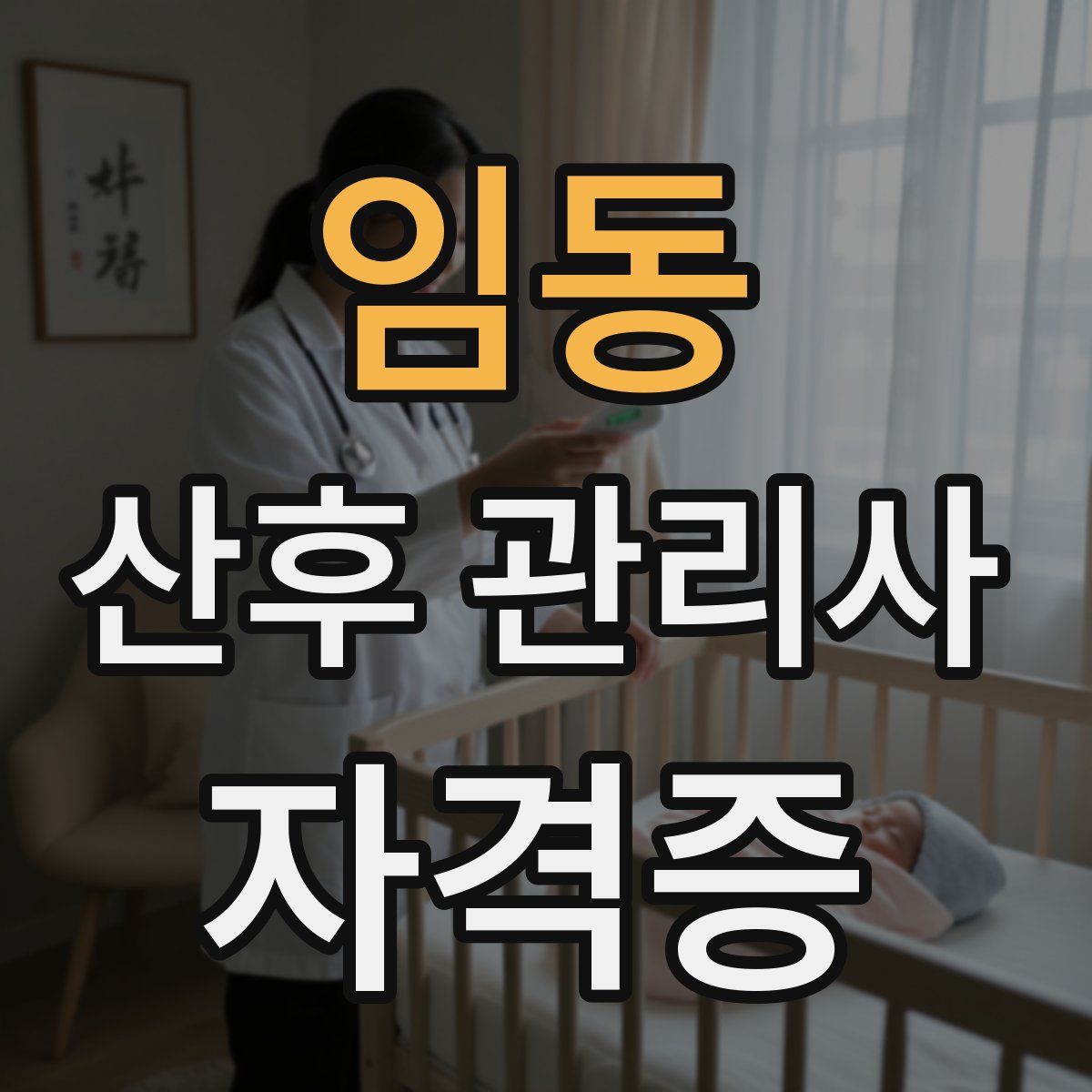임동 산후 관리사 자격증